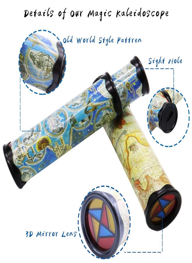 Xeehwb 2 Pack Classic Kaleidoscope Toy,Magic Rotating Kaleidoscope,Stretchable Long World Kaleidoscope,Educational Toy Kaleidoscope for Children Gifts - Image 3